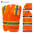 China Wholesale Classe Industrial 2 Equipamentos de Segurança de Alta Visibilidade Trabalhando Reflective Vest Oi Vis Rescue Vest Amarelo Laranja